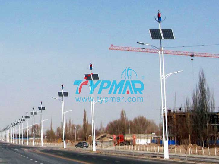 甘肅玉門關(guān)風(fēng)光互補路燈工程 風(fēng)力發(fā)電機300W
