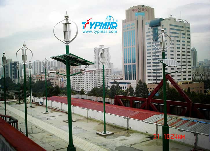 深圳下梅林汽修大樓發(fā)電廠工程 風(fēng)力發(fā)電機
